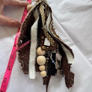 Brown Bohemian Women's Bag Charm/key Chain